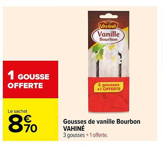 gousses de vanille bourbon vahiné