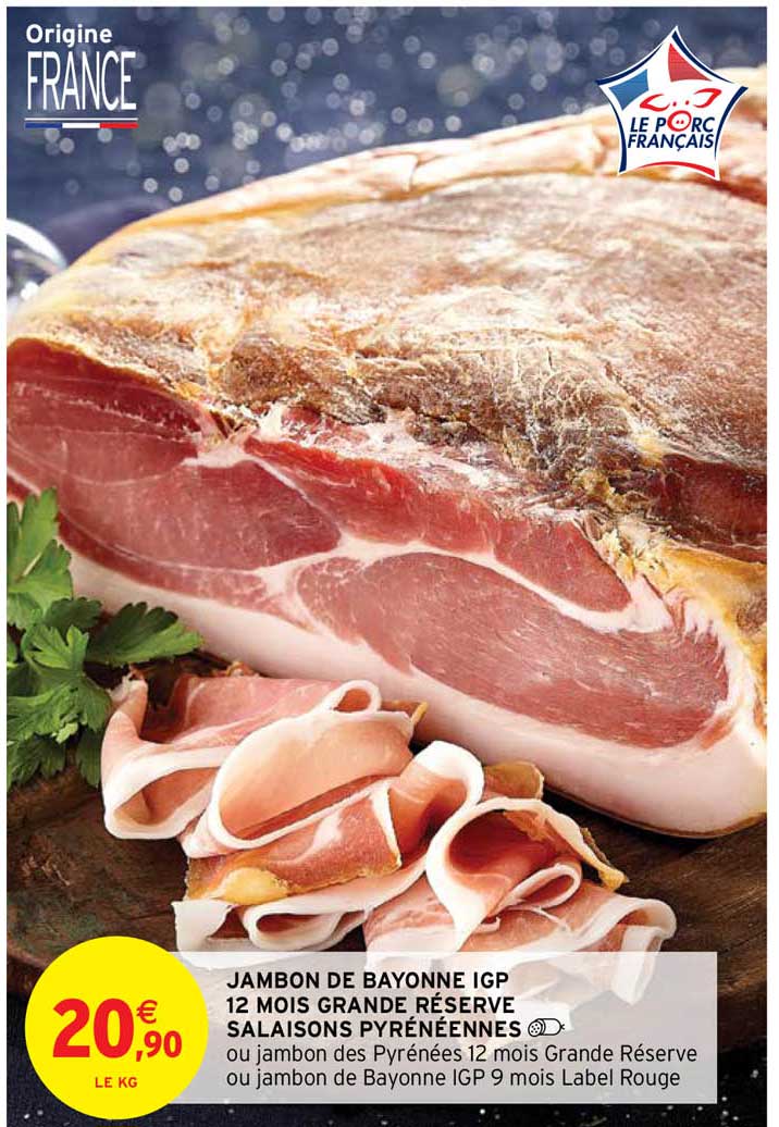 Jambon De Bayonne Igp 12 Mois Grande Réserve Salaisons Pyrénéennes