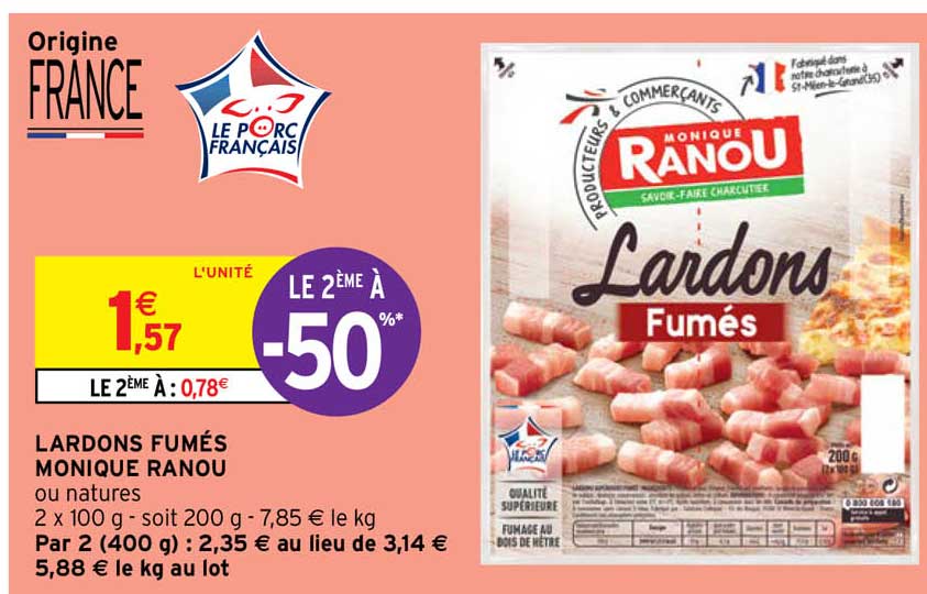 lardons fumés monique ranou