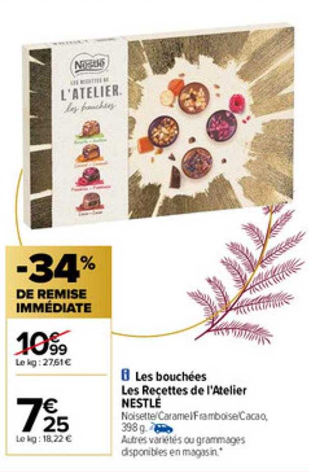 les bouchées les recettes de l'atelier nestlé