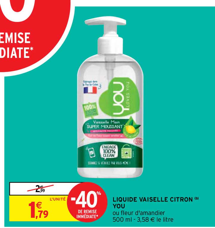liquide vaisselle citron you