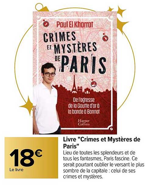 livre "crimes et mystères de paris"
