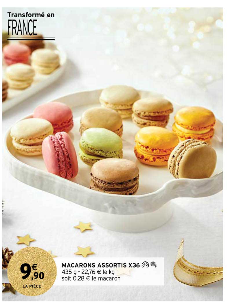 macarons assortis x36