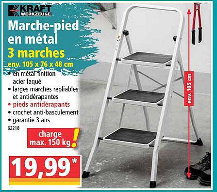 marche-pied en métal kraft werkzeuge