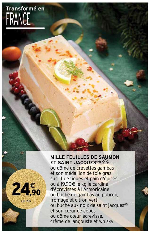mille feuilles de saumon et saint jacques