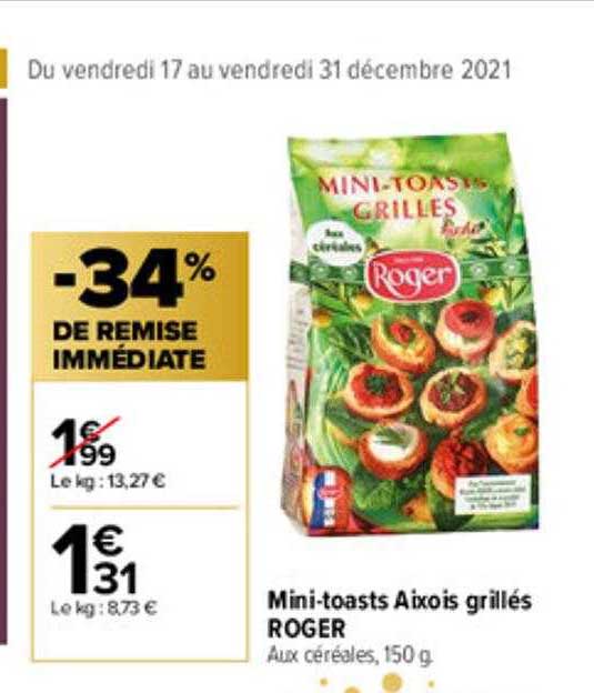 mini-toasts aixois grillés roger