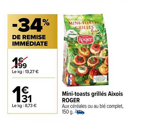 mini-toasts grillés aixois roger