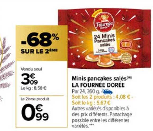 minis pancakes salés la fournée dorée