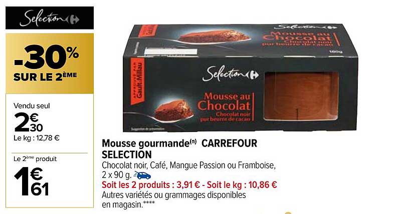 Mousse Gourmande Carrefour Sélection