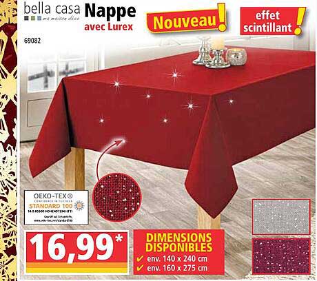 nappe avec lurex