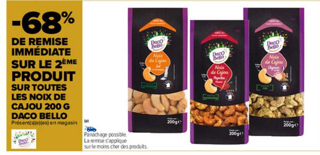 noix de cajou 200g daco bello