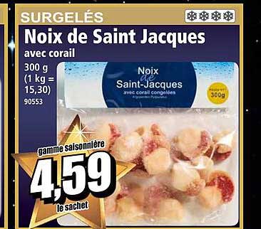 noix de saint jacques avec corail
