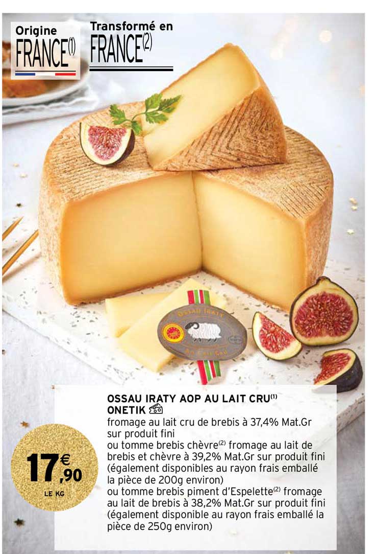 Ossau Iraty Aop Au Lait Cru Onetik