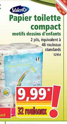 Papier Toilette Compact Valenty