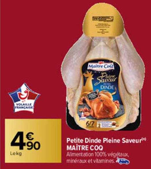 petite dinde pleine saveur maître coq