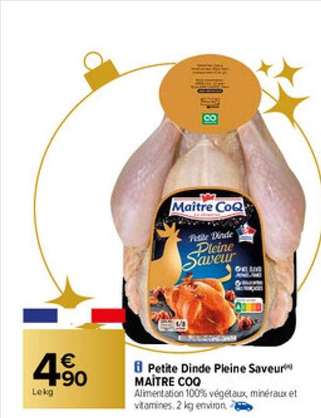 petite dinde pleine saveur maître coq