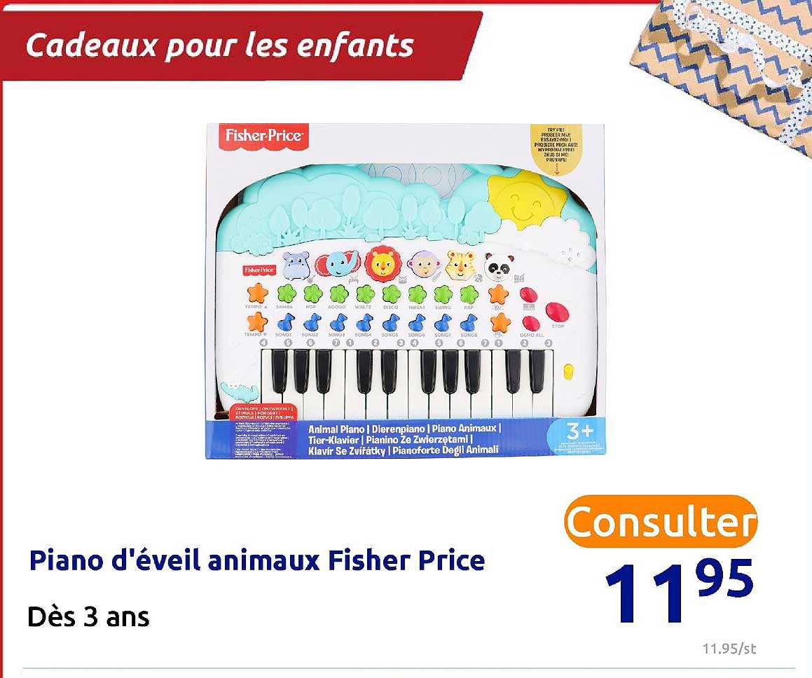 piano d'éveil animaux fisher price