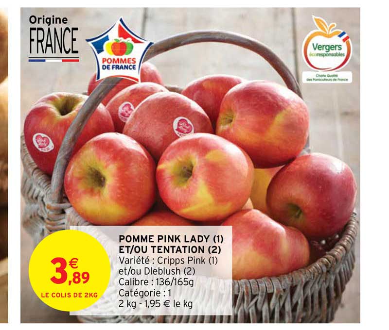 pomme pink lady et-ou tentation