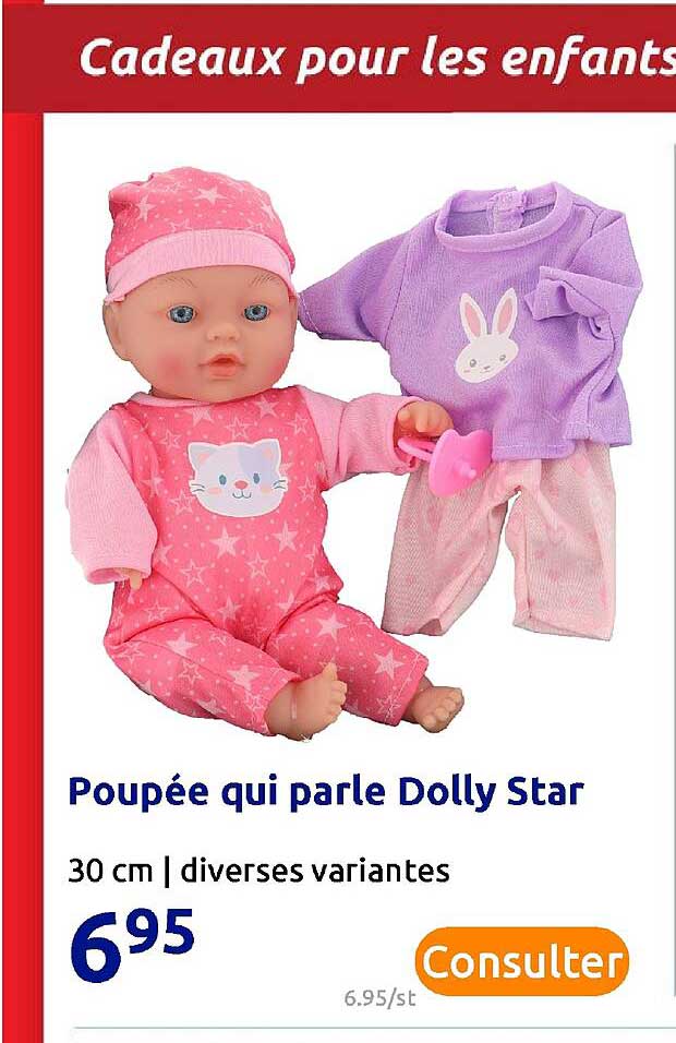 poupée qui parle dolly star