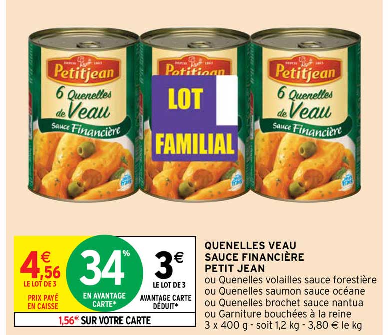 Quenelles Veau Sauce Financière Petit Jean