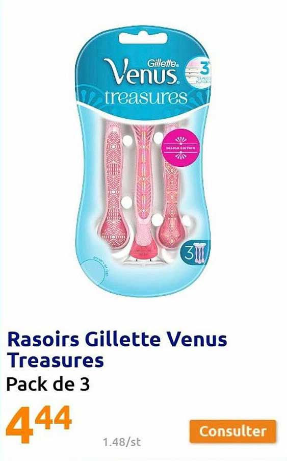 rasoirs gillette venus treasures