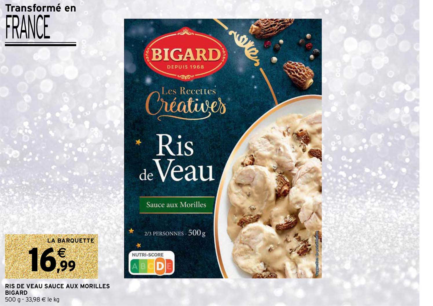Ris De Veau Sauce Aux Morilles Bigard