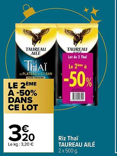 Riz Thaï Taureau Ailé