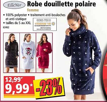 Robe Douillette Polaire ElleNor Femme