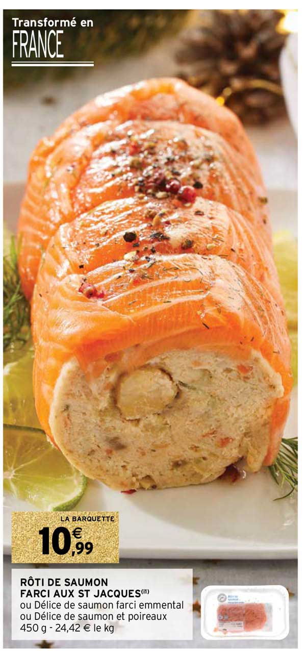 rôti de saumon farci aux st jacques