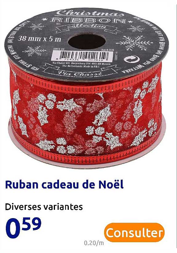 Ruban Cadeau De Noël