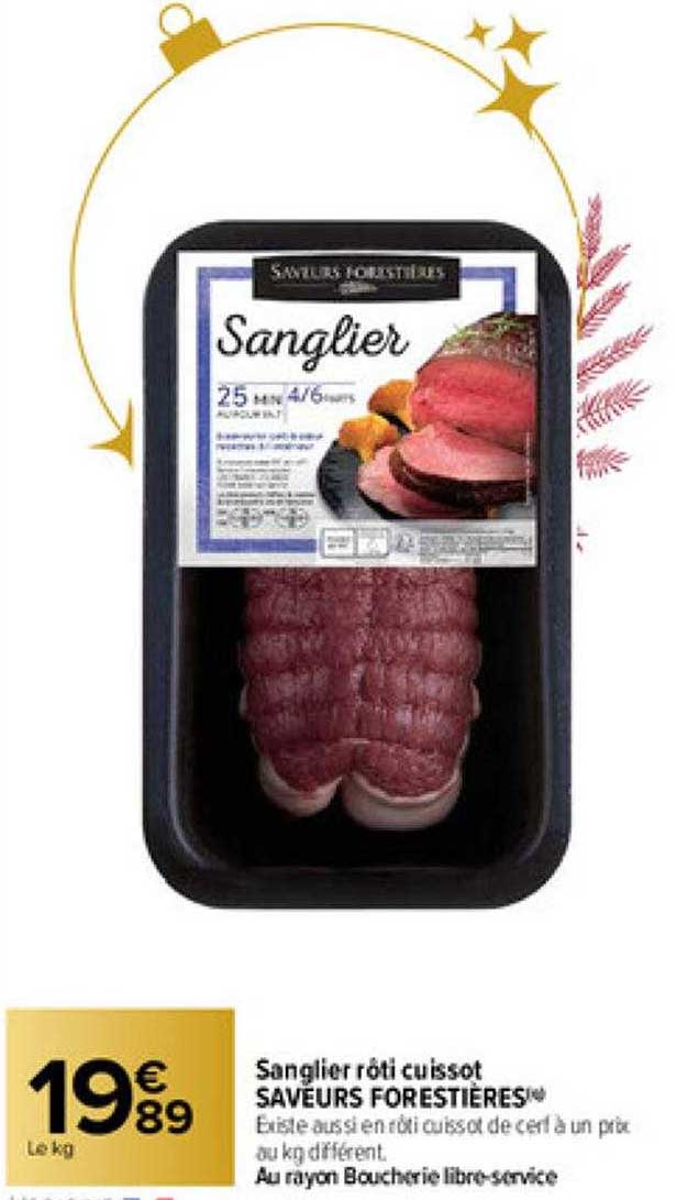 sanglier rôti cuissot saveurs forestières