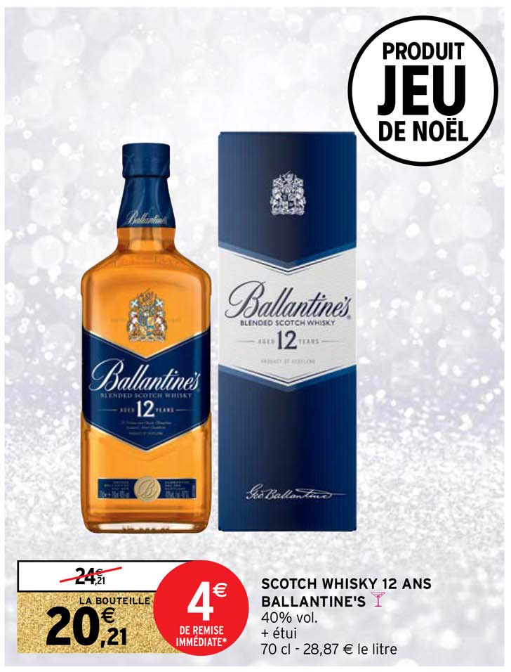 scotch whisky 12 ans ballantine's