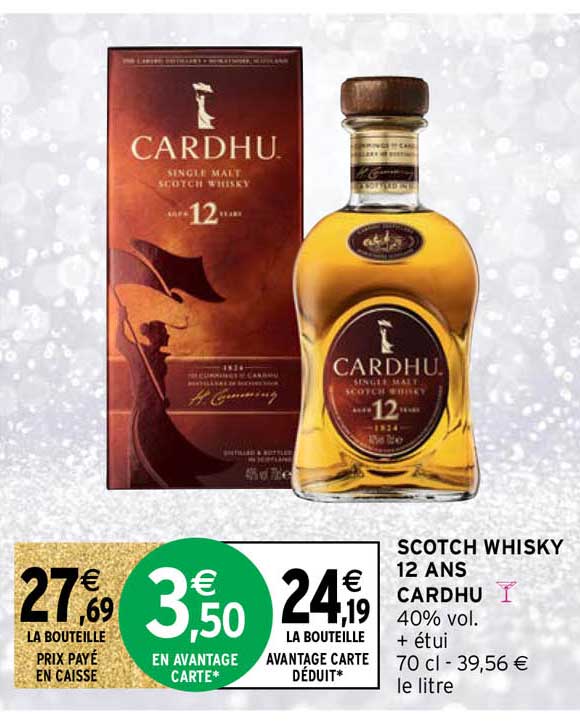 scotch whisky 12 ans cardhu