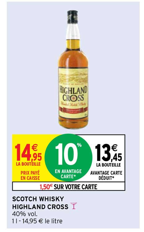 scotch whisky highland cross