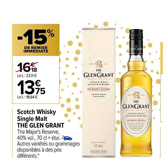 scotch whisky single malt the glen grant