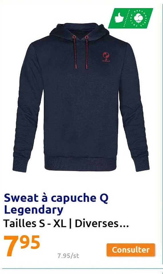 sweat à capuche q legendary