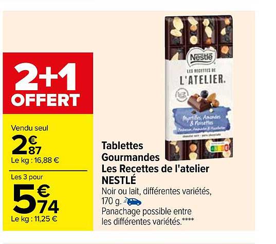 tablettes gourmandes les recettes de l'atelier nestlé
