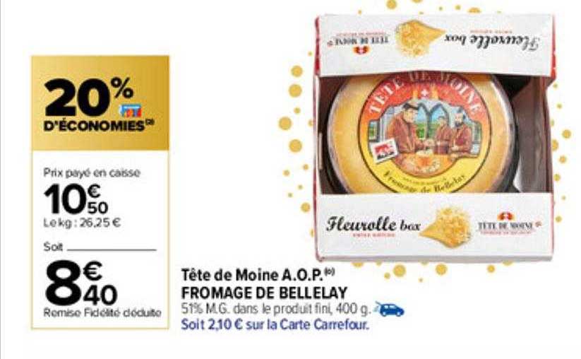 tête de moine a.o.p. fromage de bellelay