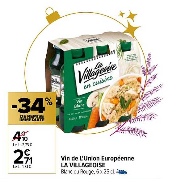 vin de l'union européenne la villageoise