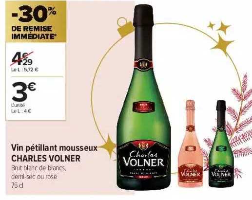 vin pétillant mousseux charles volner