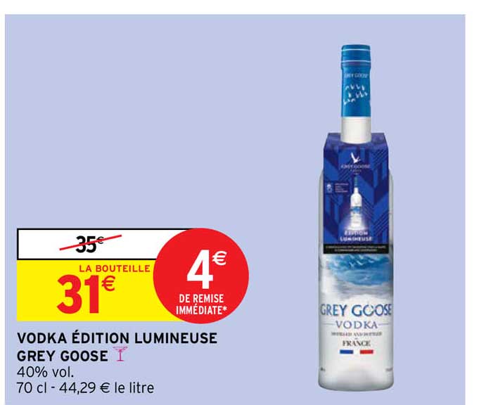 vodka édition lumineuse grey goose
