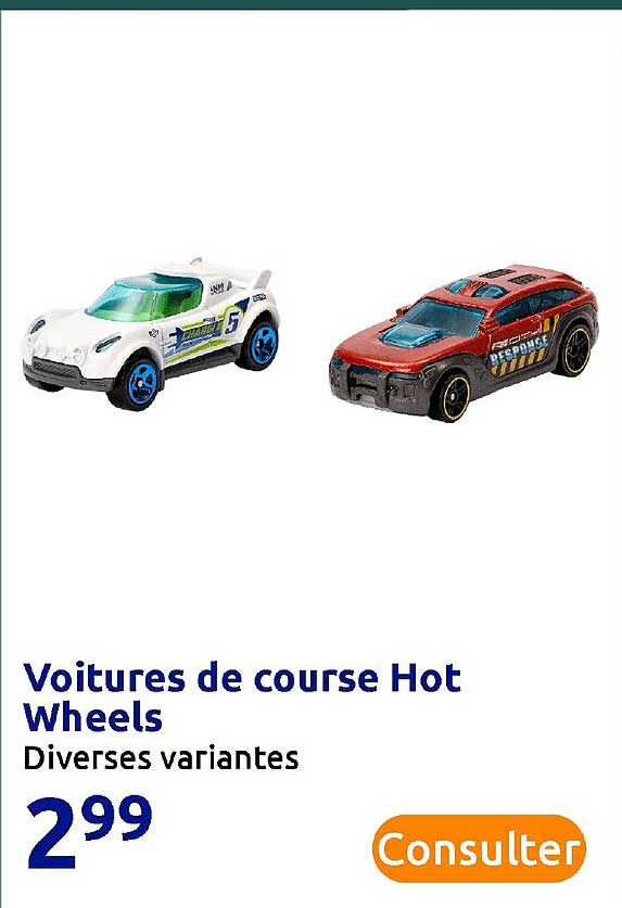 voitures de course hot wheels