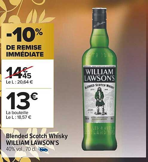 blended scotch whisky william lawson's