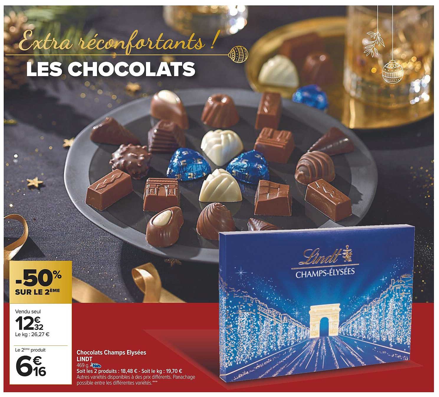 chocolats champs élysées lindt