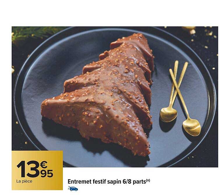 entremet festif sapin 6-8 parts