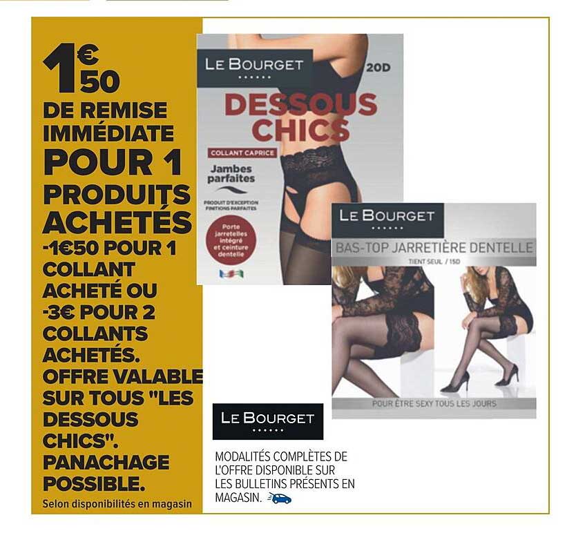 "les dessous chics" panachage possible le bourget