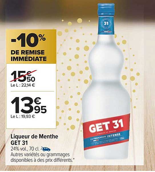 Liqueur De Menthe Get 31