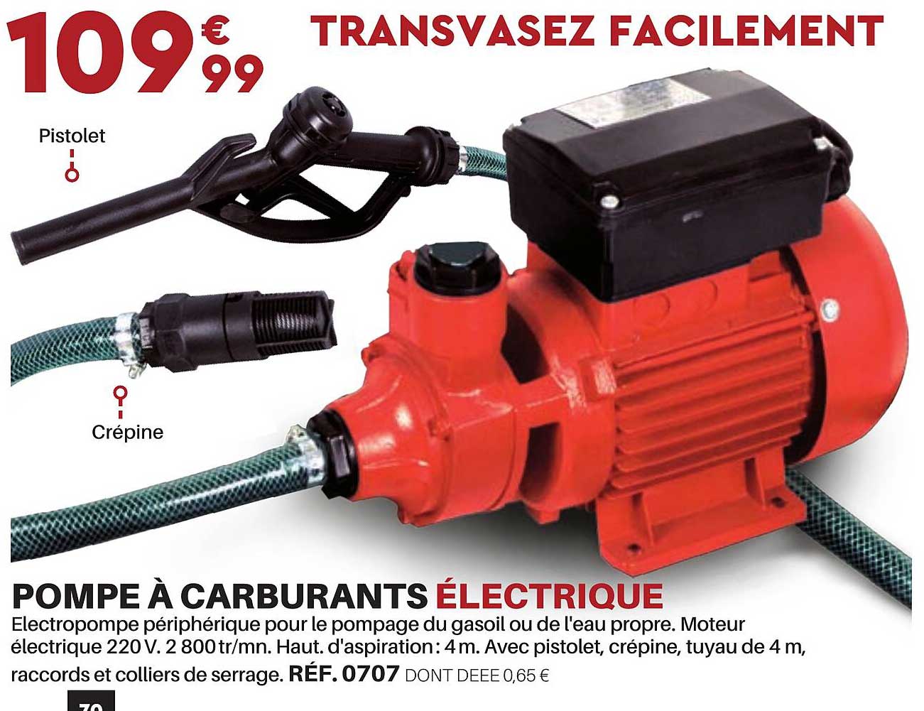 pompe à carburants électrique