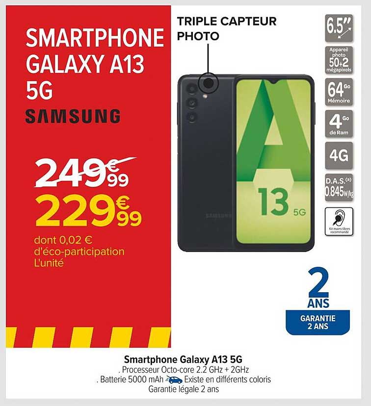smartphone samsung galaxy a13 5g