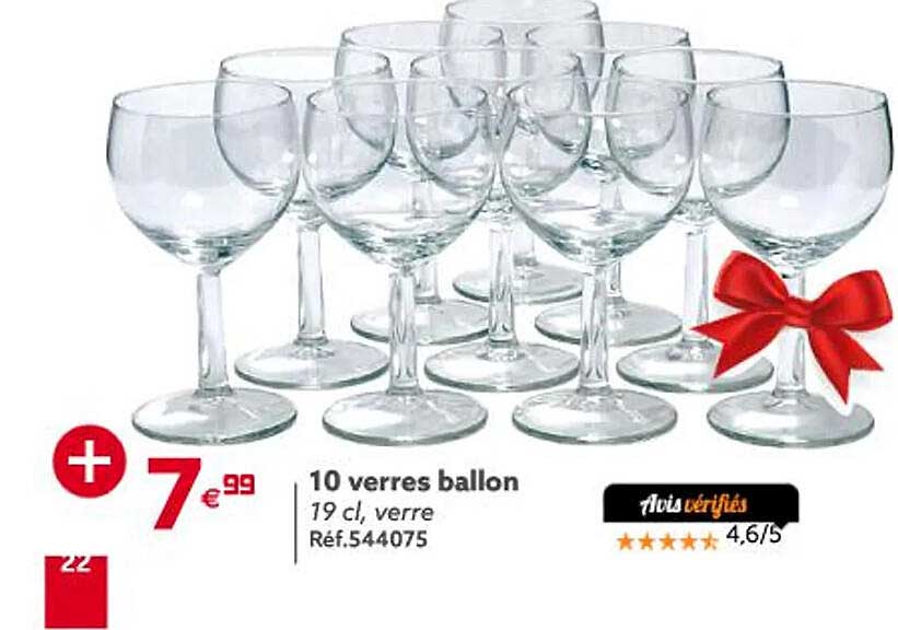 10 Verres Ballon